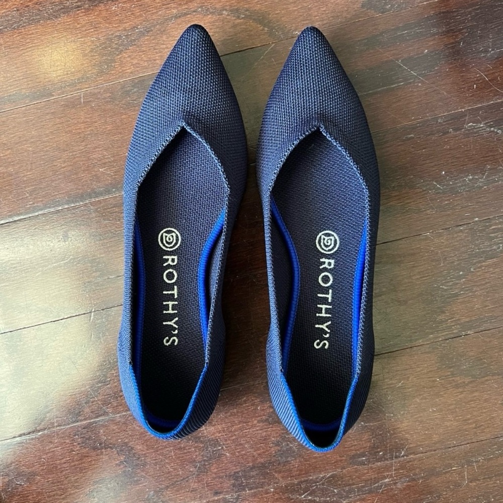 Rothy's Women's Navy Pointed Flats